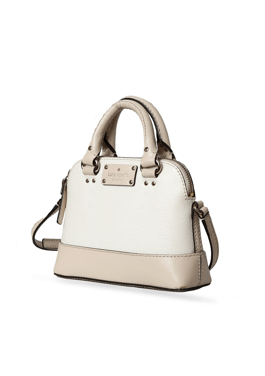 BOLSA KATE SPADE BICOLOR SATCHEL BRANCA – Gringa