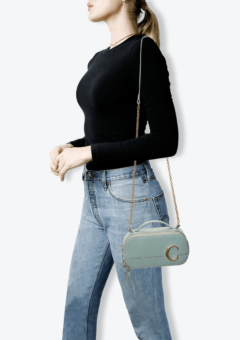 chloe c mini crossbody bolsa