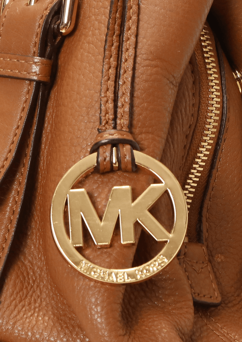 Bolsa Michael Kors Bedford Large Bowling Caramelo Nome Cor Original – Gringa