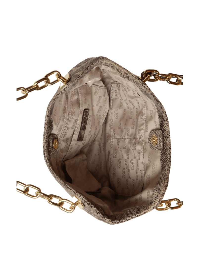 snakeskin hobo bolsa