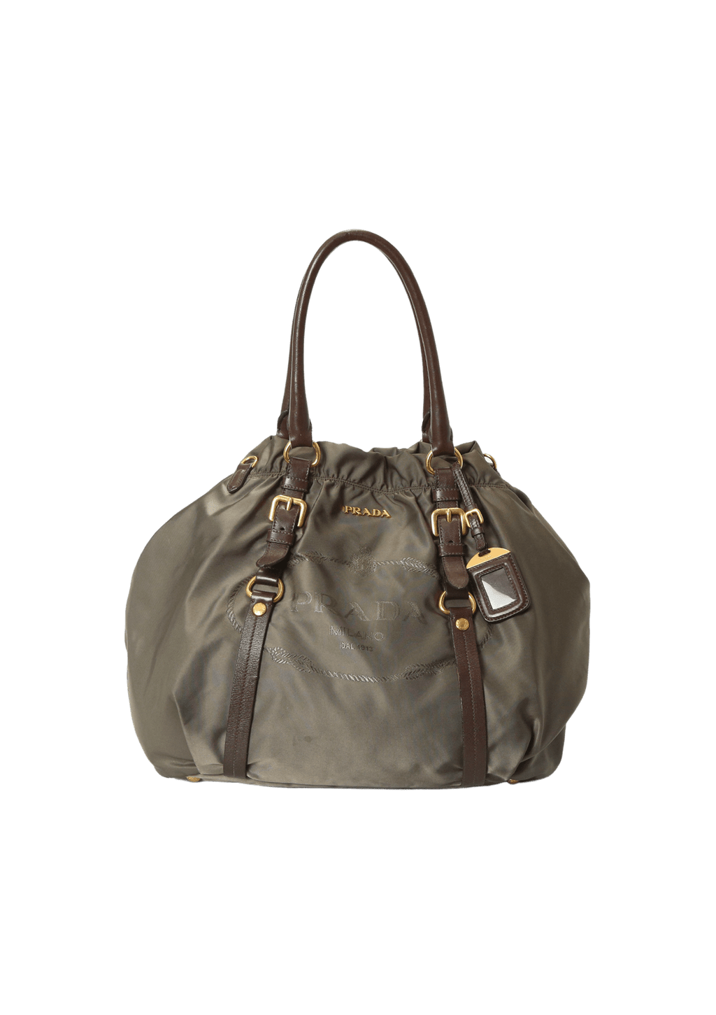 Bolsa Prada Canapa Logo Bag Verde Original – Gringa