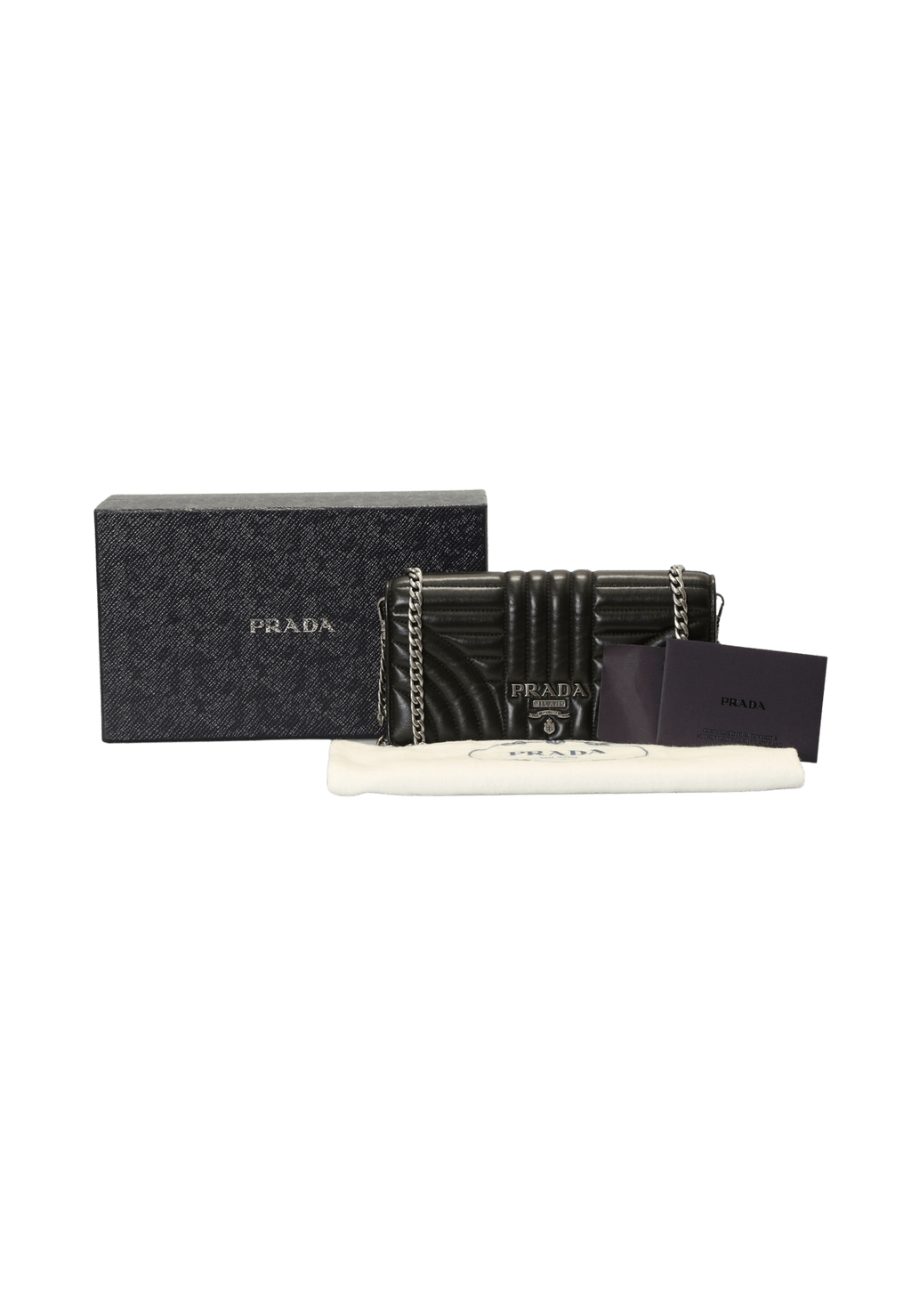 Bolsa Prada Diagramme Wallet On Chain Preta Original – Gringa