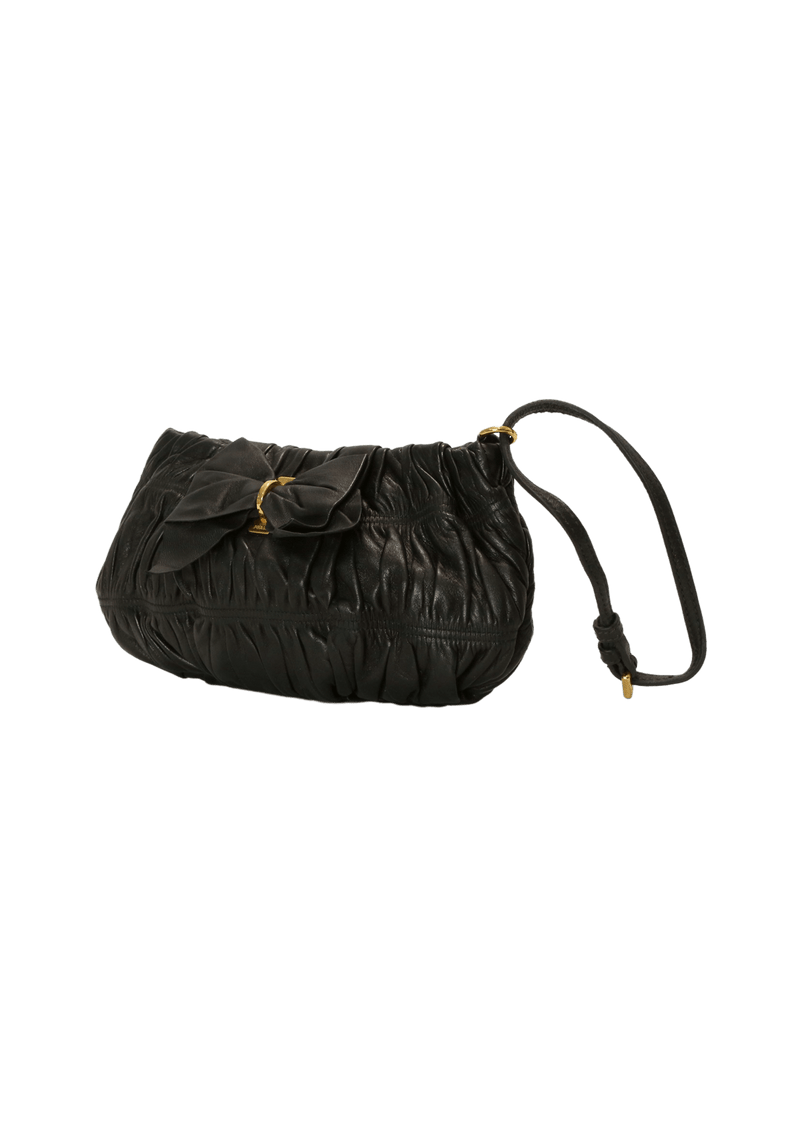 prada black clutch bolsa