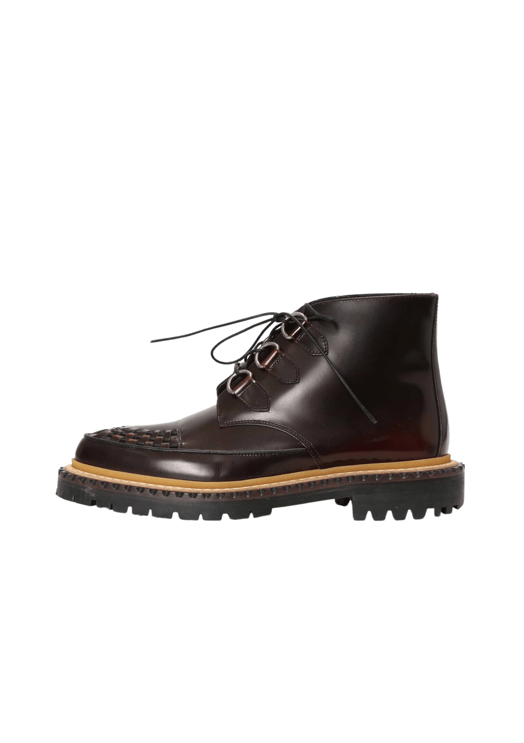 Bota Burberry Leather Combat Boots Marrom Original – Gringa