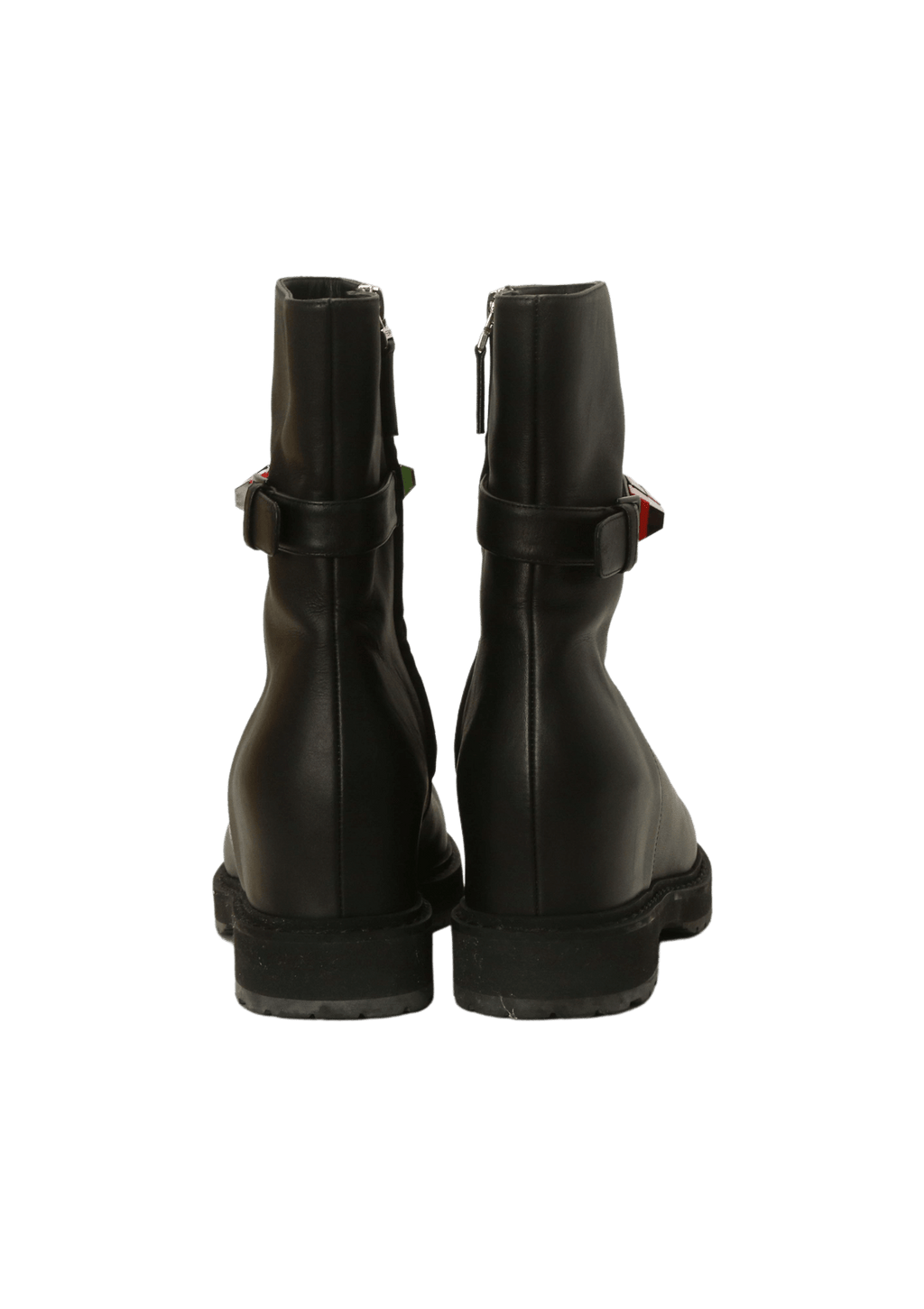 Bota Fendi Leather Studded Combat Boots 36 Preta Original – Gringa