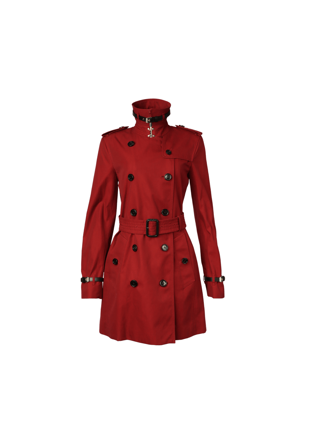 CASACO BURBERRY LONDON TRENCH COAT 36 VERMELHO ORIGINAL – Gringa