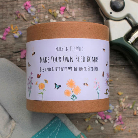 Wild flower seedbomb kit - butterfly and bee friendly