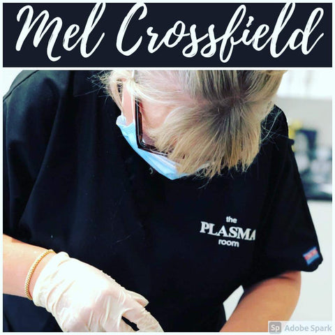Mel Crossfield performing some work on a client