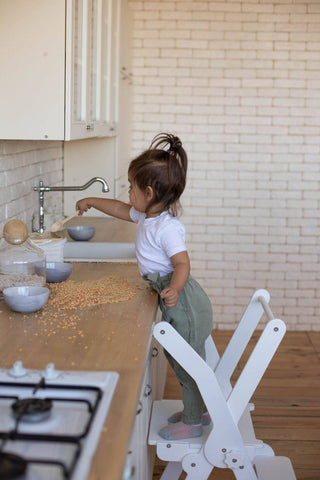 MONTESSORI AT HOME: Our NEW Toddler Kitchen Set-up! 