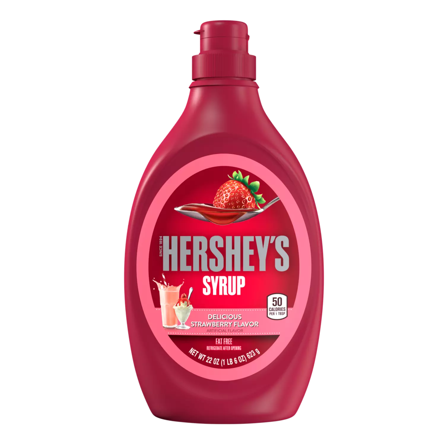 Strawberry Flavored Syrup 623g- Hersheys