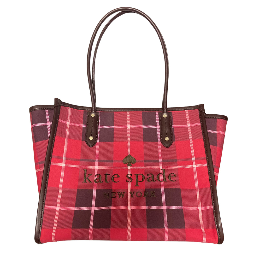 ella plaid tote kate spade