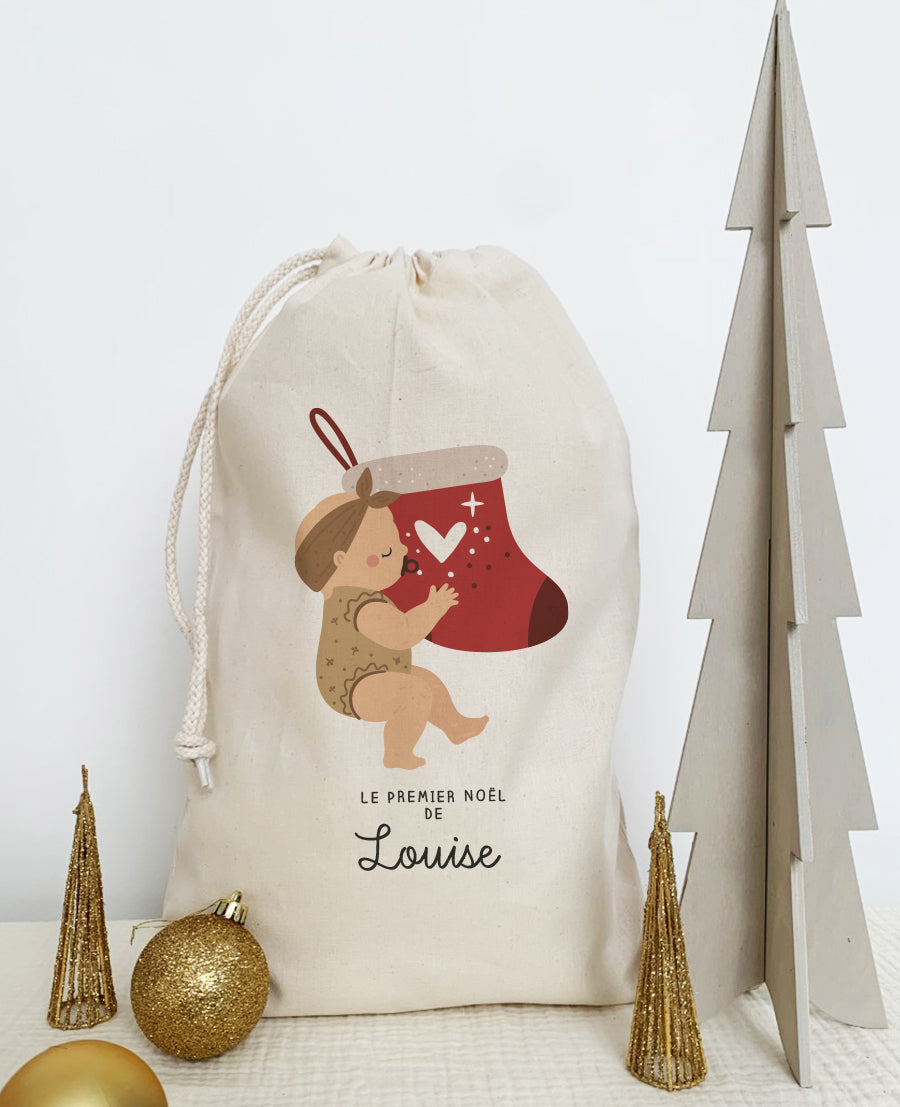 Trousse de toilette bébé garçon Noël personnalisée