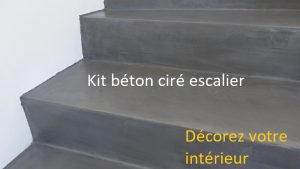 Kit béton ciré escalier