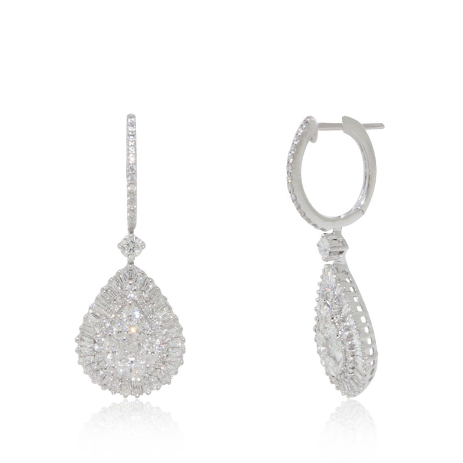 white gold earrings for women