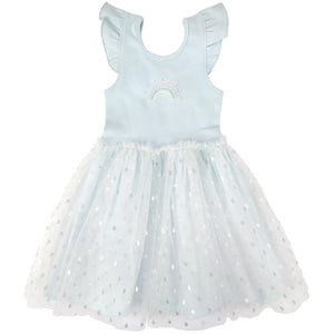 Blue Silver Rainbow Ballet Dress - Sprouts Children's Boutique