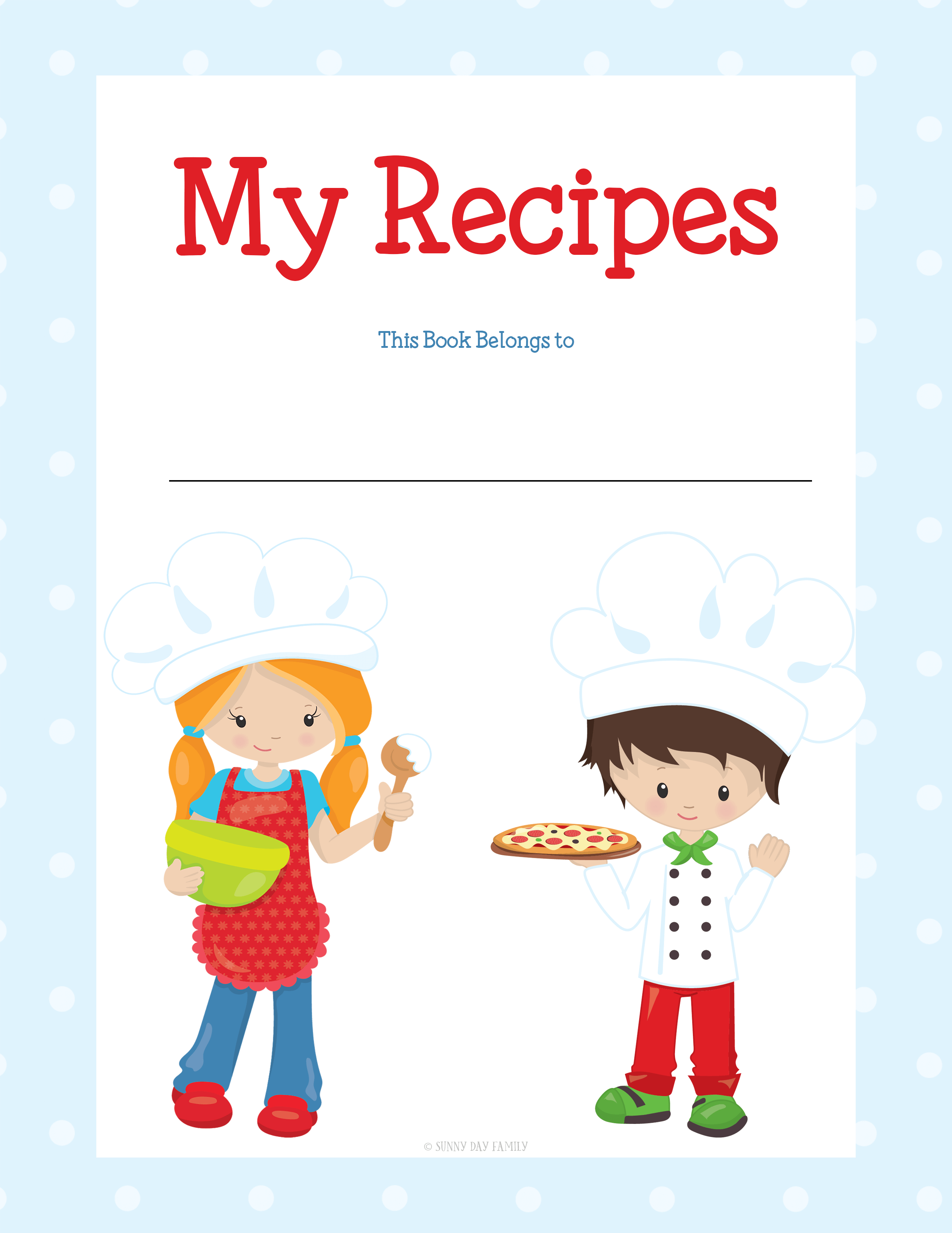 Family Favorites Recipe Book for Kids + Teenagers from 30daysblog