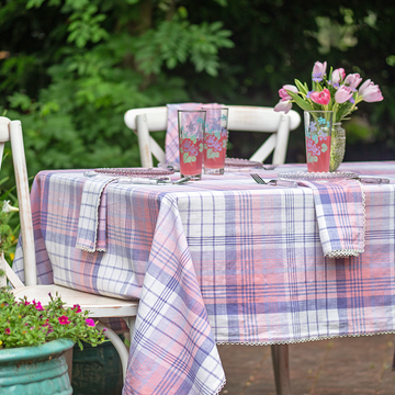 Berry Plaid Tablecloth By April Cornell - McClard's Gifts