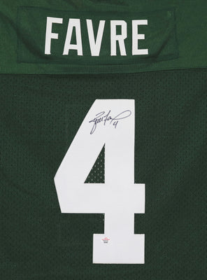Brett Favre Green Bay Packers Signed Autographed Green #4 Jersey PAAS COA, Sports-Autographs.com