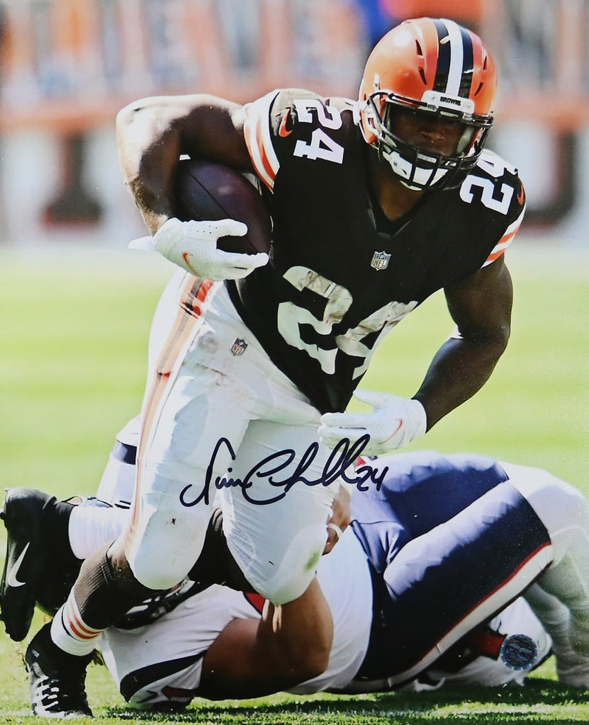 Browns Nick Chubb Authentic Signed Brown Nike Jersey Autographed