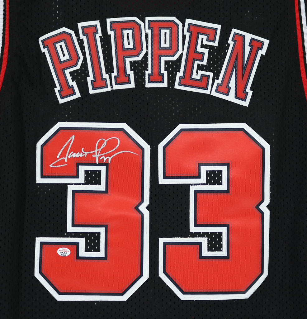Houston Rockets Scottie Pippen Autographed Blue Authentic Starter Jersey  Size 52 Beckett BAS #BF24924