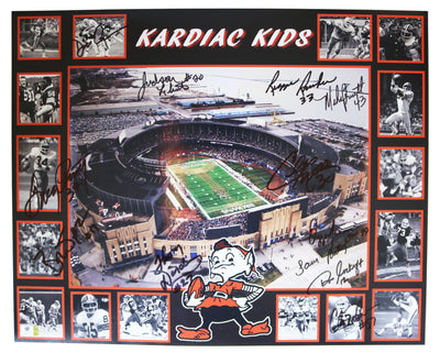 Cleveland Browns Kardiac Kids 20x24 16-1 Autographed Photo