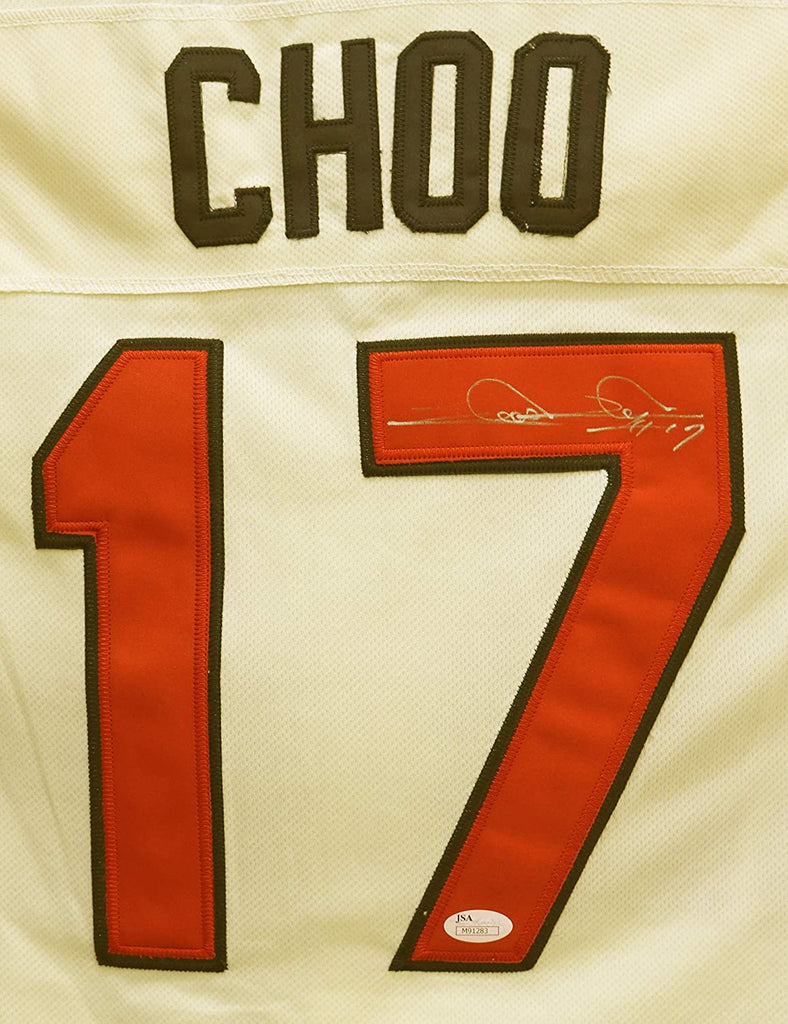 Shin Choo Cleveland Indians Signed Autographed #17 Jersey Sports-Autographs.com