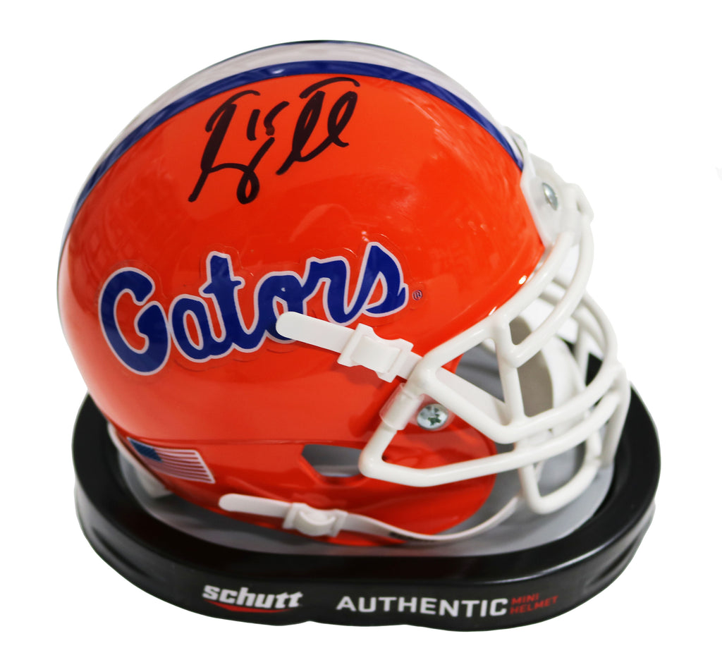 Tim Tebow Florida Gators Autographed Riddell Chrome Speed Mini Helmet with  07 Heisman Inscription