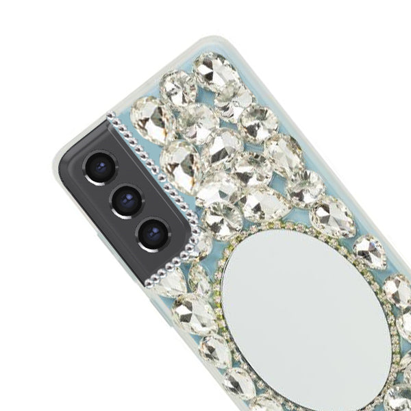 Handmade Mirror Silver Case Samsung S21 FE