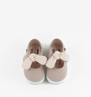 Beige Ojala Stripe Maryjane - Belli Bambini