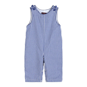 Blue Gingham Overalls - Belli Bambini