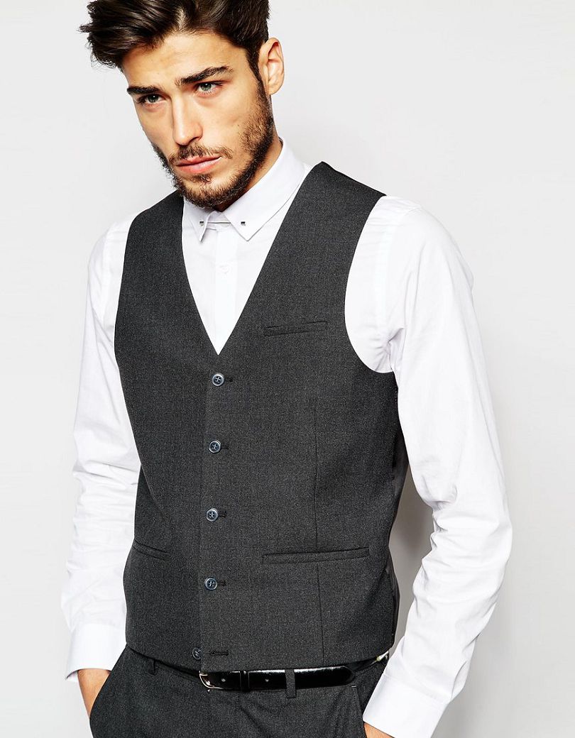 waistcoat with straight hem