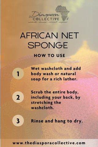 how to use african net sponge