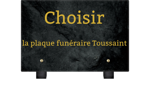 choisir plaque funéraire toussaint