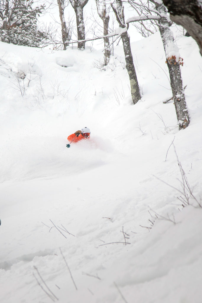 Jeff Thompson Skiing in Chest Deep Powder