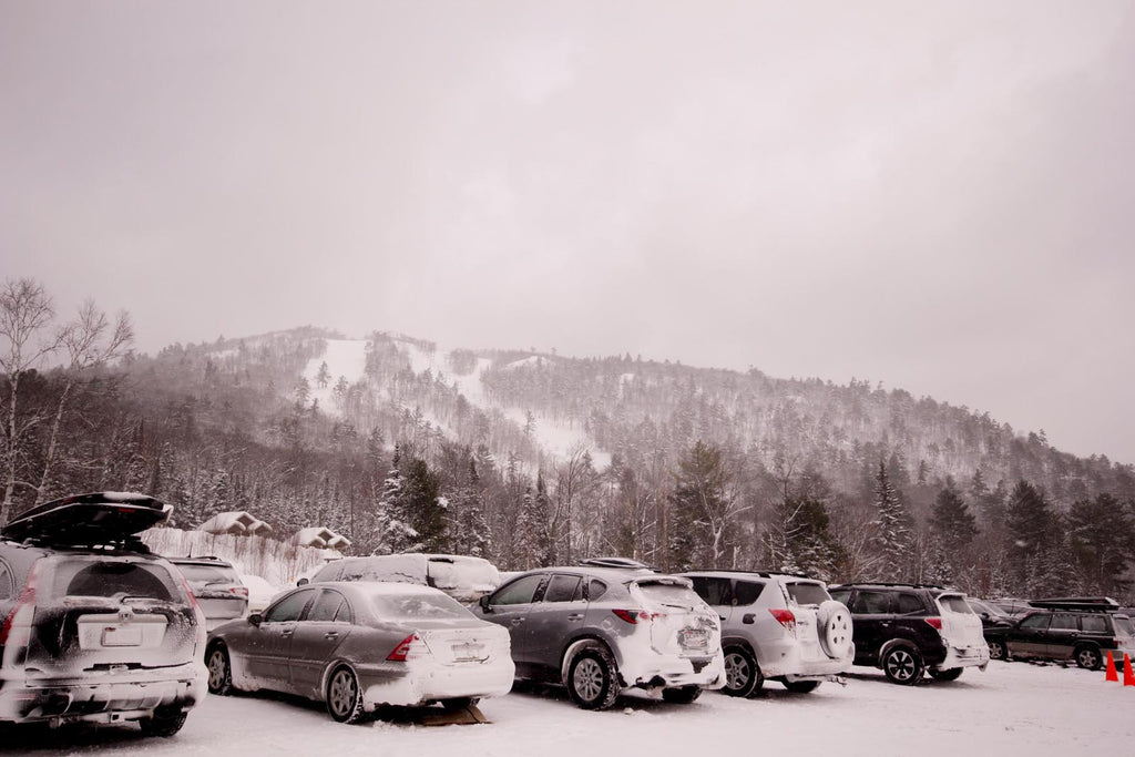Mount Bohemia Snowy Parking Lot