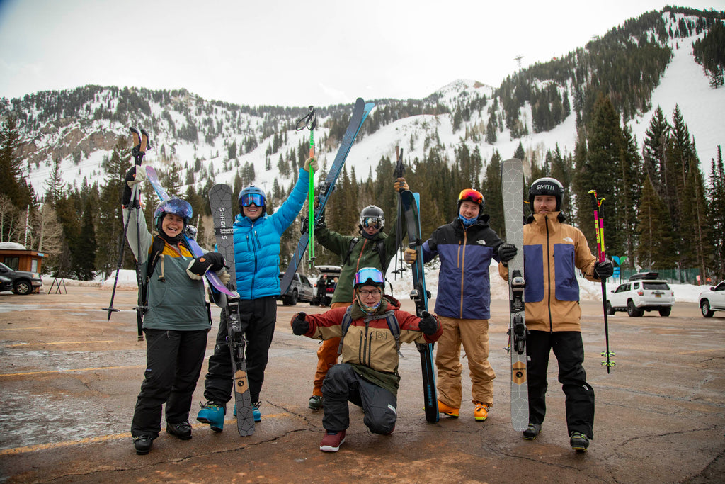 Group in Snowbird Parking Lot - Paid Parking Lot at Snowbird