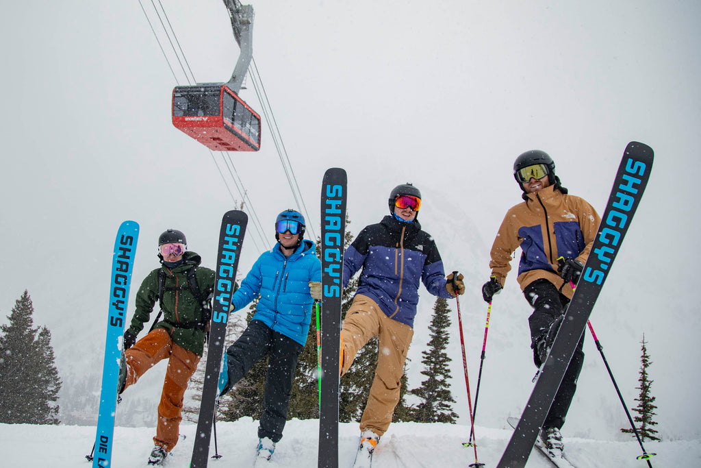 Tram at Snowbird Utah - Skiing off the tram line