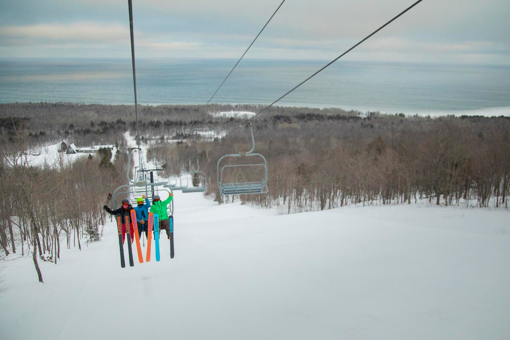 Porkies Ski Area Chairlift - Lake Superior Overlook