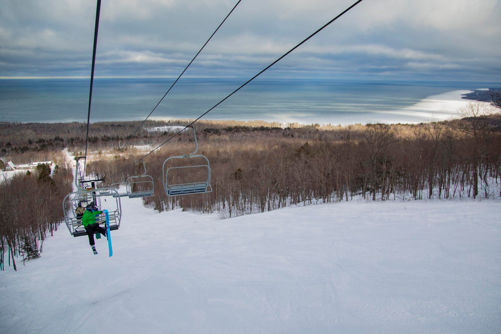 Overlooking Lake Superior at The Porkies Ski Area