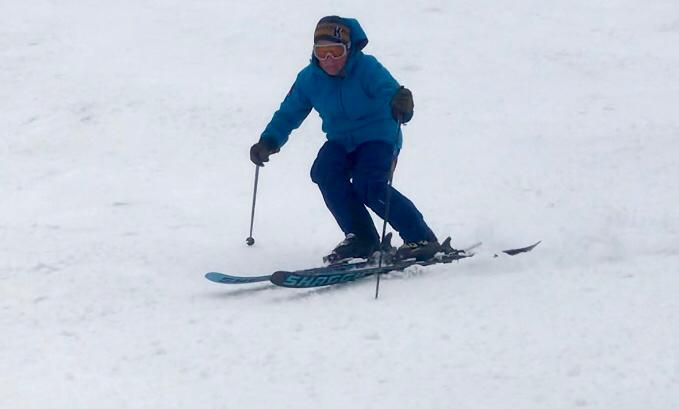 Kurt on Ahmeek 95s - Best all mountain skis 