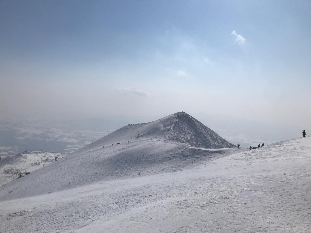 Niseko ridge near the mountain summit