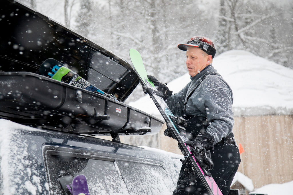 Unloading Skis at Mount Bohemia