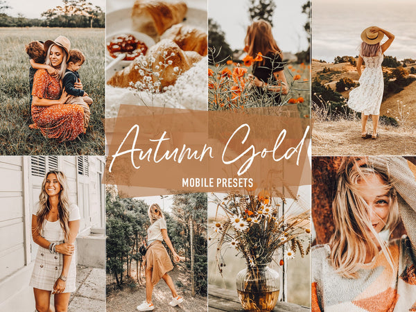 autumn gold lightroom mobile presets 