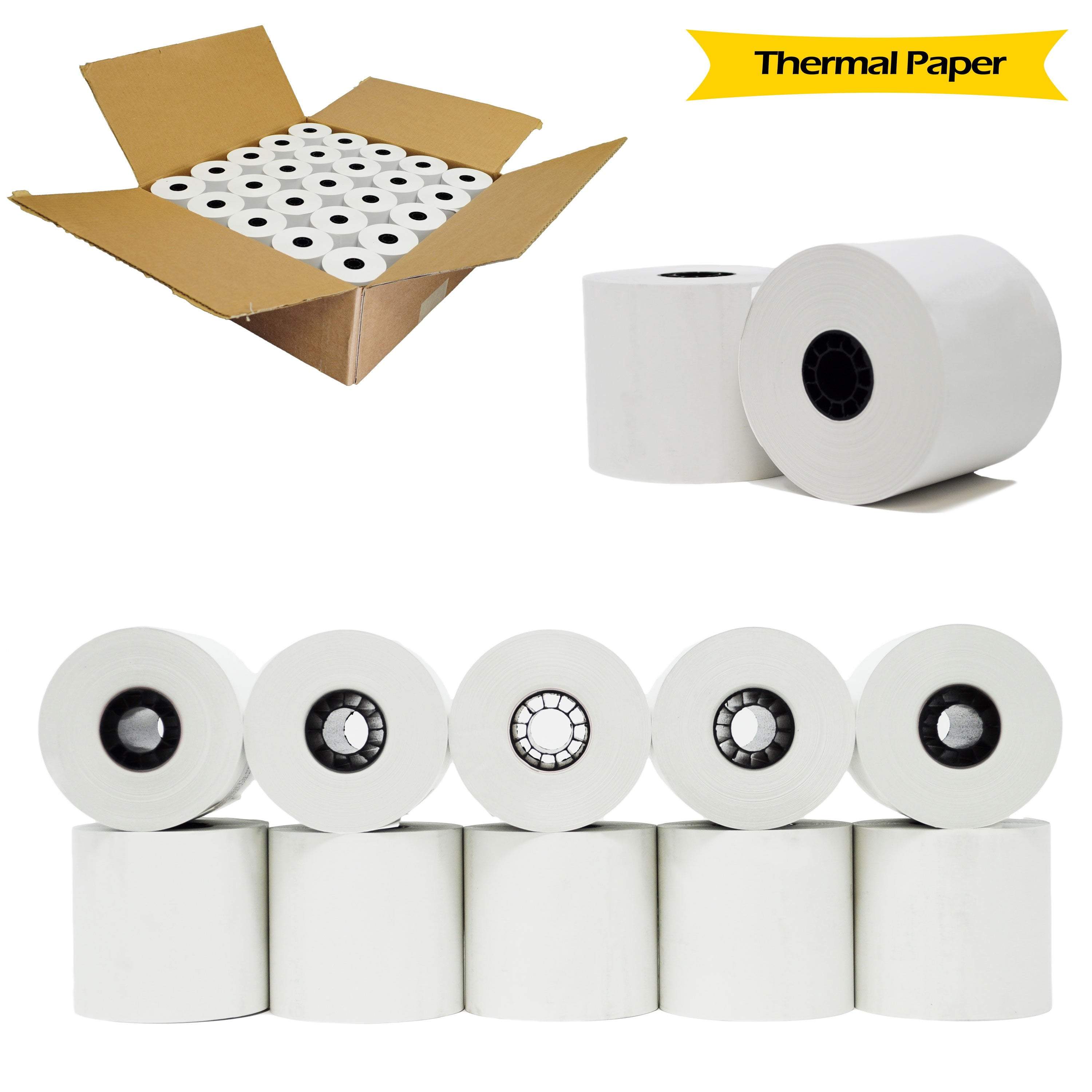 BuyRegisterRolls 3 1 ply Bond Receipt Paper 165ft for sp700 tm u220b m188b Square Kitchen Printer Paper Cash Register Receipt Paper roll 200 Rolls