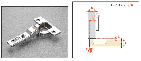 CA - C2_BF99 HINGES FOR SALICE KITCHEN FRIDGE