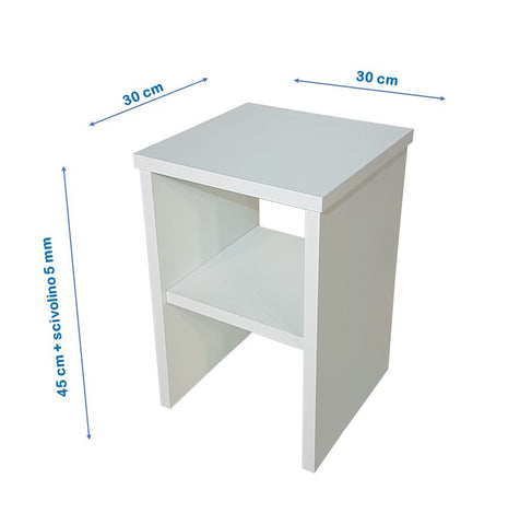 dimensions small table bedside servetto table basic 30x30x45H for bedrooms, living rooms, hotels and homes