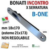 Riscontro Gaccia Incontro x serratura Bonaiti B-ONE Non regolabile G991 18x170mm Magnetico