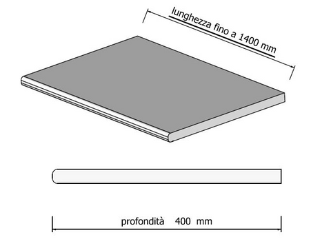 shelf made to measure white bilaminate precise dimensions carpentry