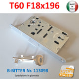 Lock Bonaiti B-Bitter T60 F18x196 Patent Matt Chrome Silver