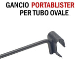 ganci attacco a barra ovale 30x15 35x15mm